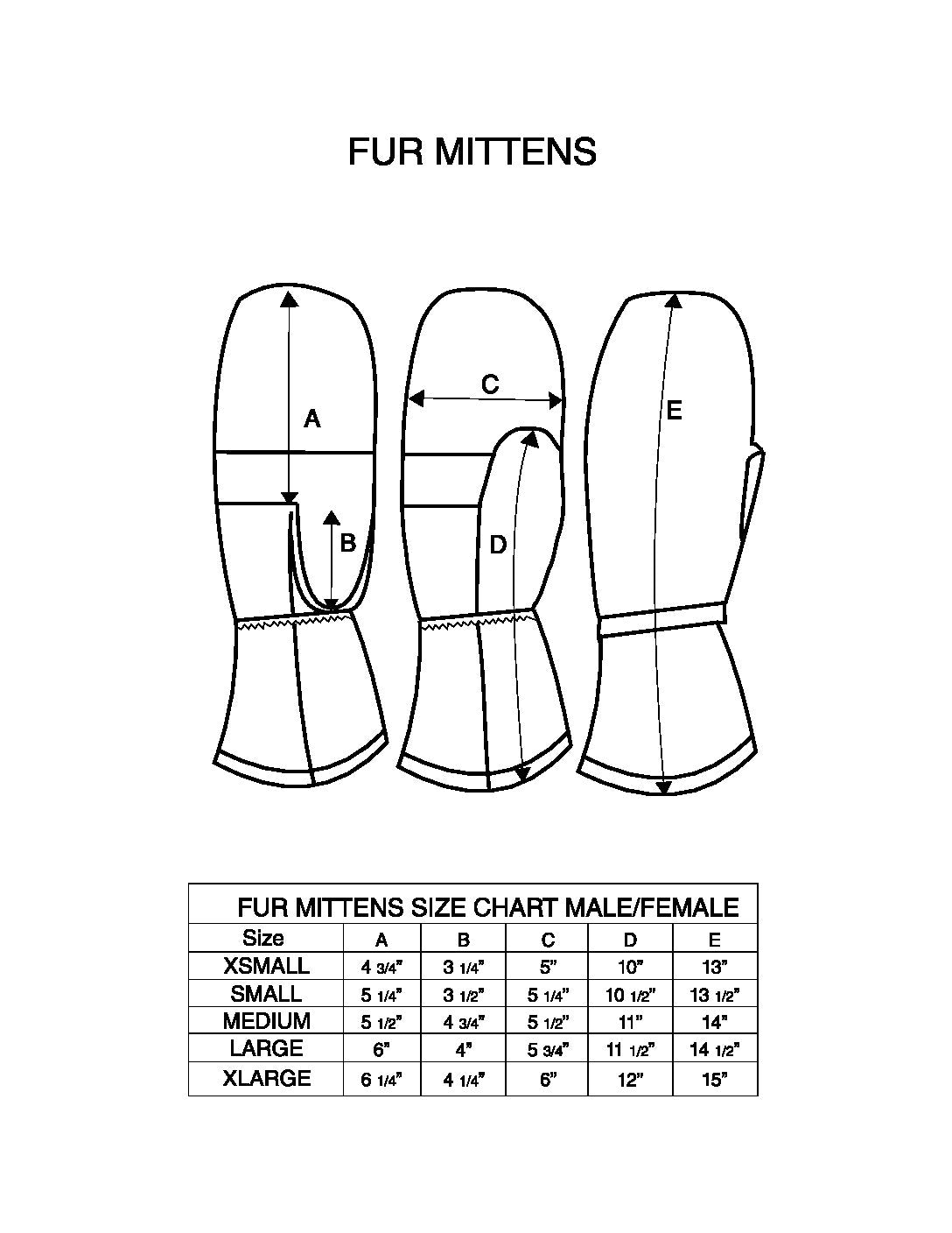 Seal Skin Mittens